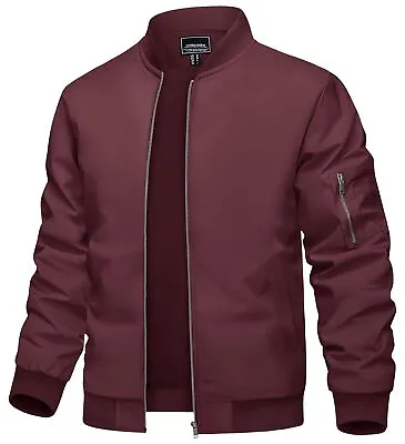 Buy Men's Lightweight Windbreaker Thin Bomber Jacket Casual Summer Autumn Zip Coat • 35.98£