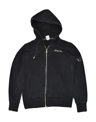 Buy SCORPION BAY Womens Zip Hoodie Sweater UK 14 Large Black Cotton BB08 • 12.55£