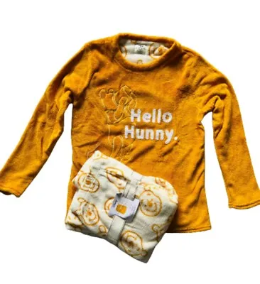Buy Winnie The Pooh Women's Fleece Pyjama Set Fluffy Full Sleeve Top & Pant PJs Gift • 24.82£