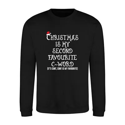 Buy Christmas Is My Favourite C Word Funny Christmas Jumper Xmas Sweatshirt • 20.49£