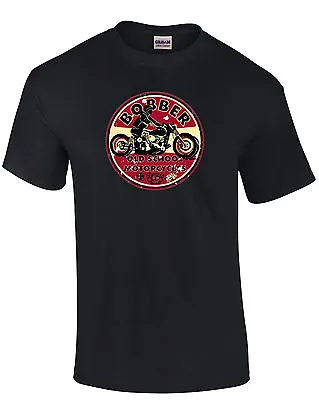 Buy  Bobber Old School Lucky 13 Round Style  Motorcycle Printed T Shirt In 6 Sizes • 15.49£