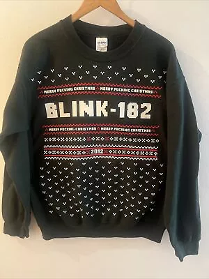 Buy Blink 182  Merry F’n Christmas Sweater 2012 Rare Tom Delong,Mark Hoppus • 93.55£