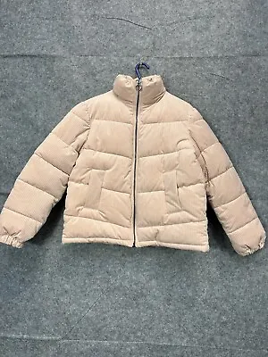 Buy Firetrap Coat Women’s Size 10 Pink Corduroy Puffer Jacket • 19.99£