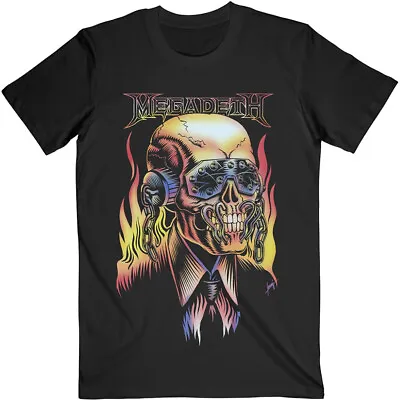Buy Megadeth Flaming Vic Black T-Shirt OFFICIAL • 16.59£