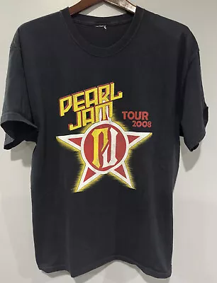 Buy 2008 Pearl Jam Tour Shirt Large Ten Club Double Sided New York Eddie Vedder • 72.28£