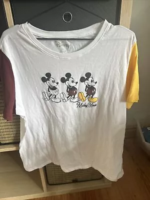 Buy Disney Mickey Mouse Ladies T Shirt, Size Xxl (19) US Size • 9.99£