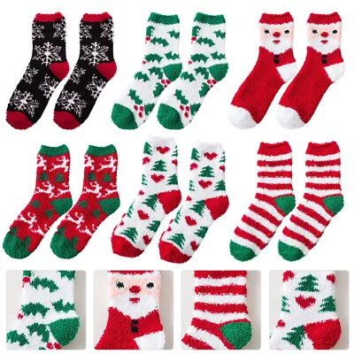 Buy  6 Pairs Christmas Socks Children Gift Winter Slipper Crazy Calf • 13.82£