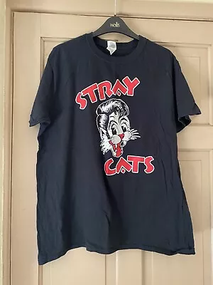 Buy Mens Vintage Stray Cats T-shirt Size L • 10£