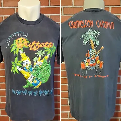 Buy Jimmy Buffett Chameleon Caravan 1993 Tour Single Stitch Vintage T Shirt Mens XL • 66.30£