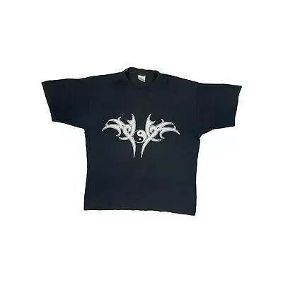 Buy Vintage Yin Yang Tribal T-Shirt Black Mens Large • 39.99£