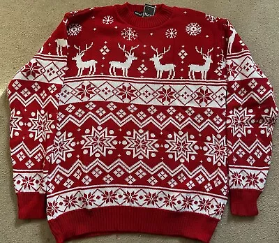 Buy Red Adult Christmas Jumper - Size Large L - New With Tag • 10£