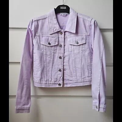 Buy Bolongaro Trevor Lilac Cropped Denim Jacket, Size S, Worn Once • 15£