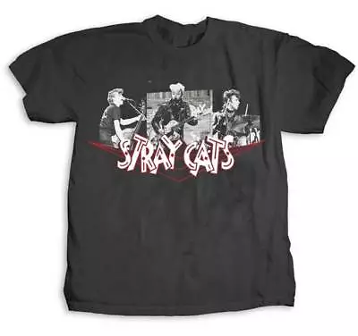 Buy The Stray Cats Photo Collage Rockabilly Rock And Roll Music Tee Shirt STC-1006 • 34.04£