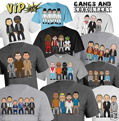 Buy VIPwees Mens ORGANIC TShirt Gang Gangster Movie Inspired Caricature ChooseDesign • 10.49£