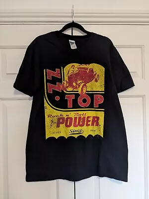 Buy ZZ Top - Rock 'n' Roll Power Black Large T-Shirt Rock Band Tee Gildan  • 18£