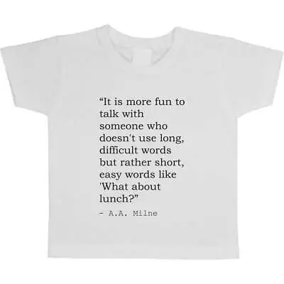 Buy Friendship A.A. Milne Quote Children's / Kid's Cotton T-Shirts (TS110490) • 5.99£