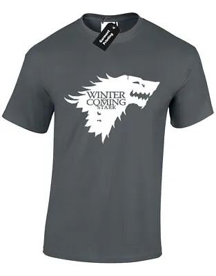 Buy Winter Is Coming Lion Mens T Shirt Got Stark Lannister Direwolf North King • 7.99£
