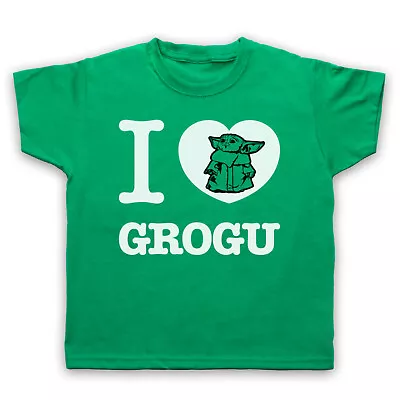 Buy Mandalore I Love Grogu Star Baby Yoda Wars Jedi Kids Childs T-shirt • 13.99£