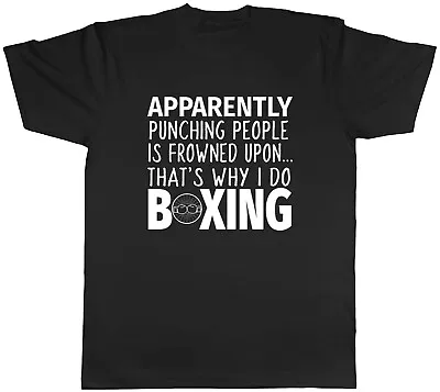 Buy Men T Shirt Punching People Is Frowned Upon That Why I Do Boxing Unisex Tee Gift • 8.99£