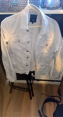 Buy Mens River Island Grey Denim Jacket Size XS • 12£