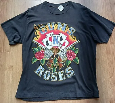 Buy Guns N Roses Vintage T-Shirt Official Merch Very Rare Size L Excellent • 173.24£