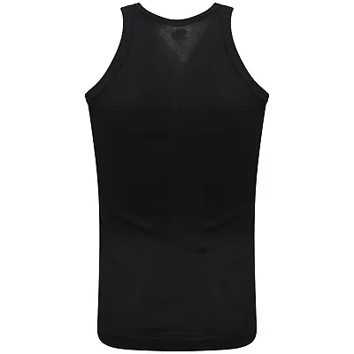 Buy Mens Vest Fitt Slim Fit Athletic Muscle Gym Rib Tank Top Cotton Wholesale Price • 5.99£