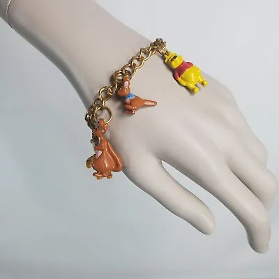 Buy Vintage Disney Winnie The Pooh & Friends Charm Bracelet Tigger Eeyore Roo Piglet • 33.77£