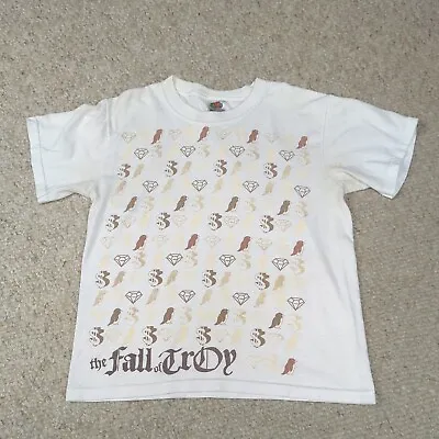 Buy The Fall Of Troy Band Shirt Youth Size 14-16 White Graphic Penguin Rare • 13.73£