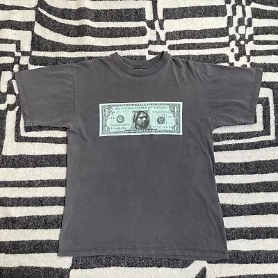 Buy Rare 90s Vintage Nirvana Nevermind Kurt Cobain Dollar T Shirt Grunge 1990s • 450£