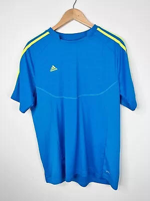 Buy ADIDAS Predator Climalite Blue Short Sleeve Technical T-Shirt UK Large, New • 15.99£