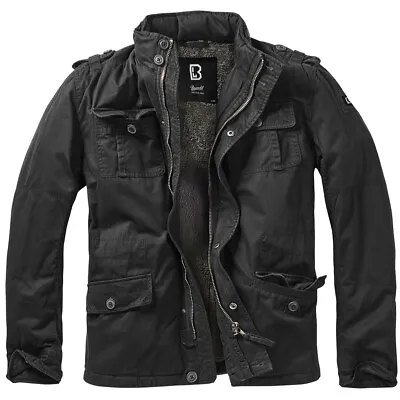 Buy Brandit Britannia Mens Security Field Jacket Warm Winter Coat Police Parka Black • 124.95£