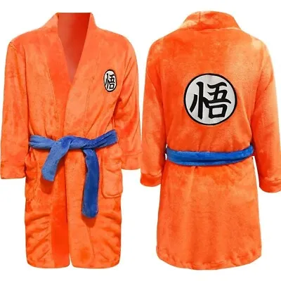 Buy Dragon Ball Bathrobe Soft Pajamas Cosplay Nightgown Son Goku Christmas Idea • 51.29£