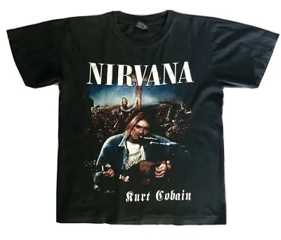 Buy Vintage 90s Kurt Cobain Nirvana Memorial T-Shirt Heart-Shaped Box MTV Unplugged • 80£