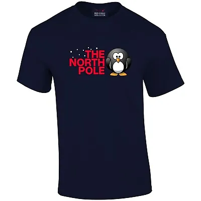 Buy Christmas T-Shirt The North Pole Penguin Funny Christmas T-Shirt  Gift Xmas • 8.99£