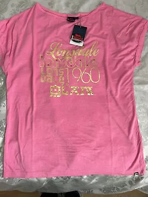 Buy Lonsdale T Shirt Ladies Regular Fit Tee Top Smart Bright Logo Casual RRP £14.99 • 5£
