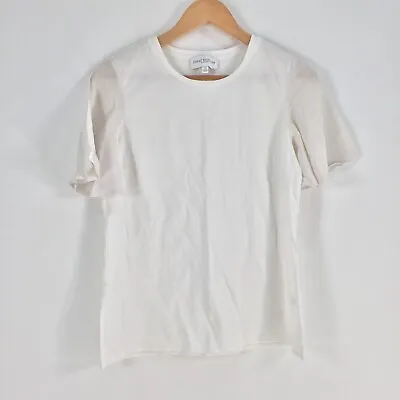Buy Witchery First Edition Womens T Shirt Size XS White Short Sleeve Cotton 030545 • 7.91£