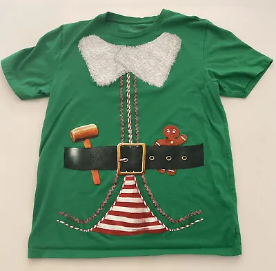 Buy Mens NEXT  Christmas Elf T-SHIRT Top Cotton GREEN Sz M • 6.50£