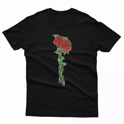 Buy Red Rose Flower Nature Lover Mens T Shirts Unisex Tee #P1#Or#A • 11.99£
