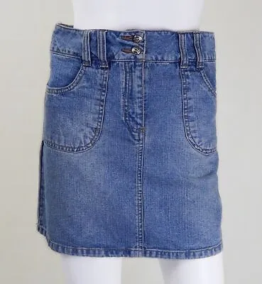 Buy Vintage Skirt | Vintage 1980s Denim Mini Skirt UK Size 10 Vintage Clothing Retro • 25£