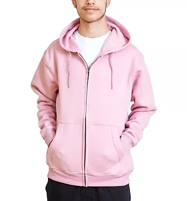Buy Mens Hoodies Zip Up Long Sleeve Hoody 100% Polyester Hooded Sweatshirt For Men • 13.63£