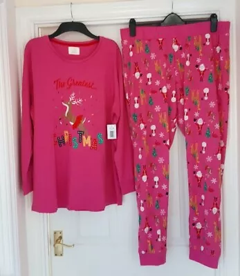 Buy BNWT Time To Dream Ladies Multicoloured Christmas Pyjamas. Size Large.  16 / 18. • 16£