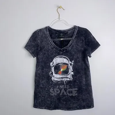 Buy Modcloth Hologram 'I NEED SPACE' Tee T Shirt Astronaut Acid Wash RARE Size XS/S • 38.60£