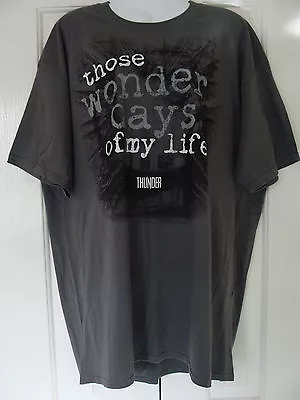 Buy T Shirt Thunder : Those Wonder Days Of My Life Logo : Grey Size Medium • 14.99£