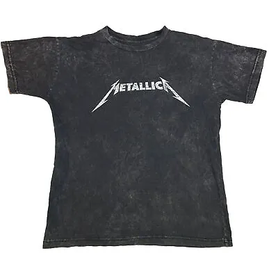 Buy Womens Metallica T-Shirt Size L. Stone Washed Gray. Heavy Metal Band • 9.50£
