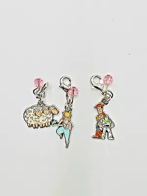 Buy Disney Toy Story Buzz Woody Bopeep Charm Clip Charmed In The Park SET OF 3 NEW • 16.32£