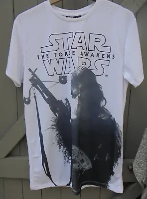 Buy Star Wars The Force Awakens Chewbacca T Shirt Small • 3£