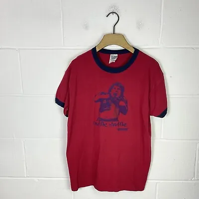 Buy Vintage The Goonies Shirt Mens Medium Red Blue Truffle Shuffle Chunk Sloth 80s • 6.97£