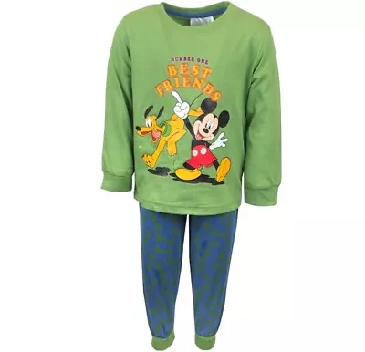 Buy Disney Boys Mickey Mouse Pluto Pyjamas PJs Fancy Dress Size 12 Months To 5 Years • 6.99£