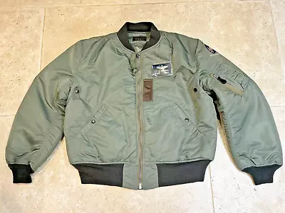 Buy Buzz Rickson Lion Uniform MA-1 Flight Jacket XL • 190£