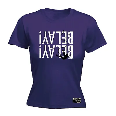 Buy Rock Climbing Aa Belay - Womens T Shirt Funny T-Shirt Novelty Gift Tshirt • 12.95£